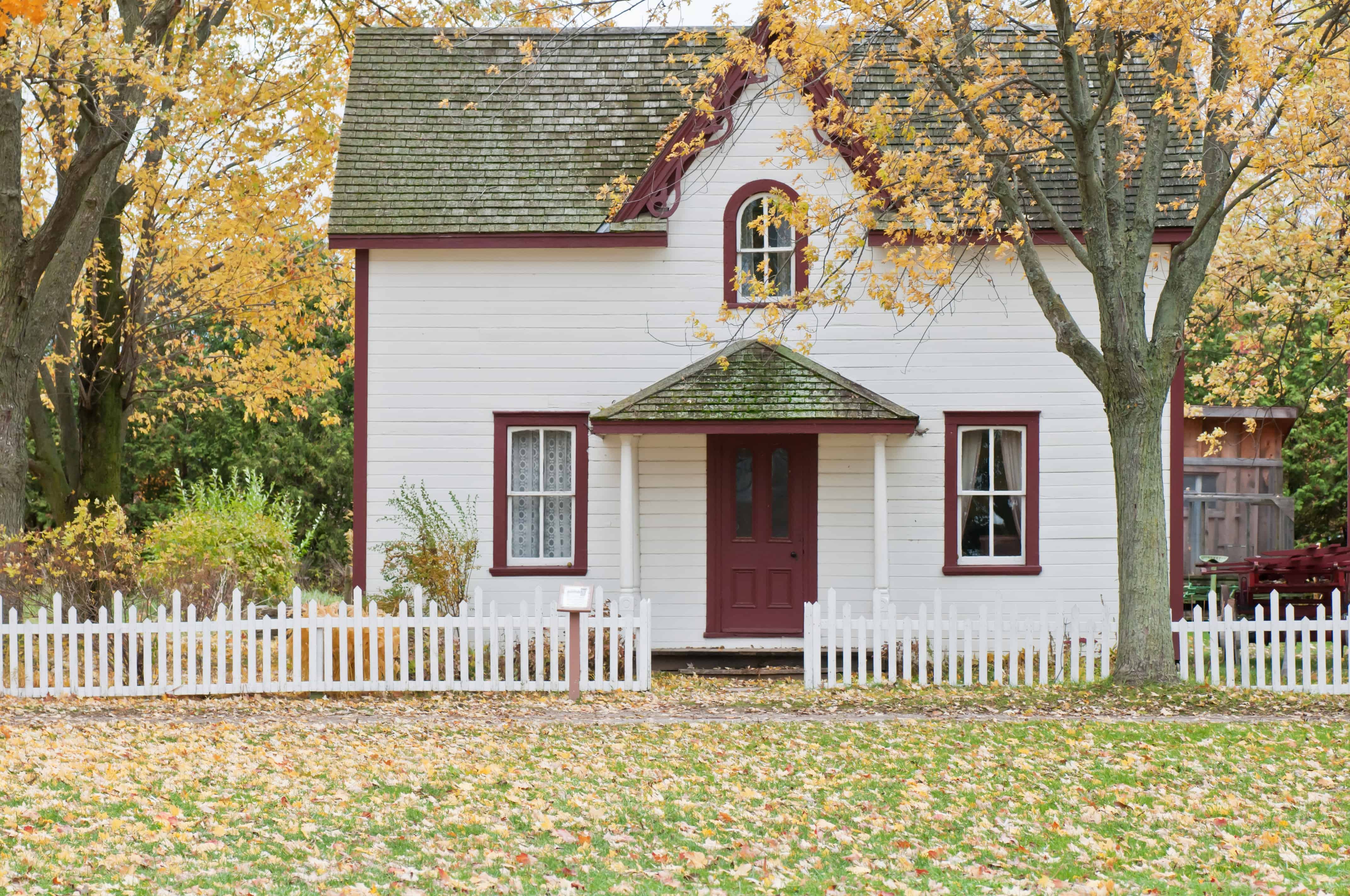 A house in autumn
