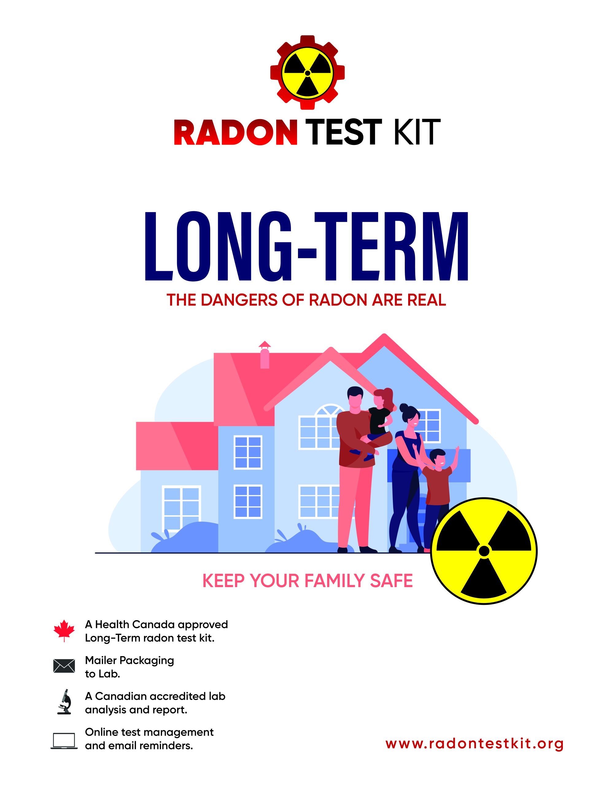 LongTerm Radon Test Kit Indoor Air Quality Testing Ottawa, Radon Mitigation, Mould Testing